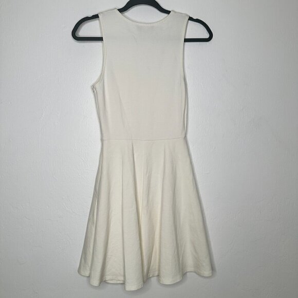 Lulus White Deep V-neck A-Line Sleeveless Lined Dress Size S - Picture 5 of 7